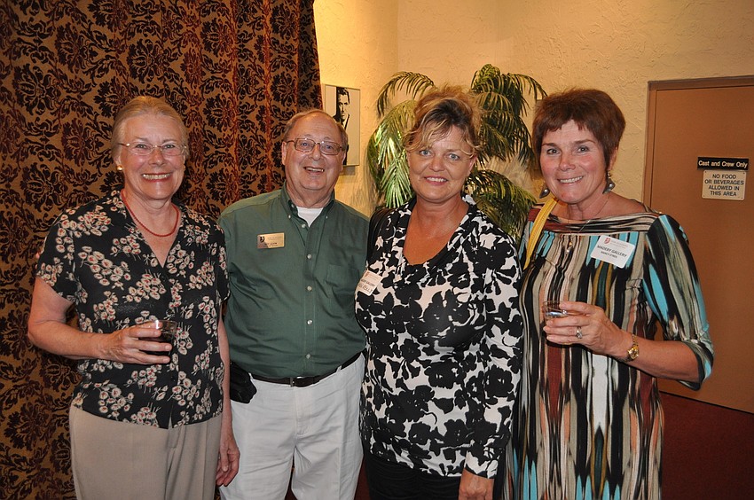 Marcella and Art Levin pose with Helen Reilly and Nancy Oâ€™Neil from Madeby Gallery