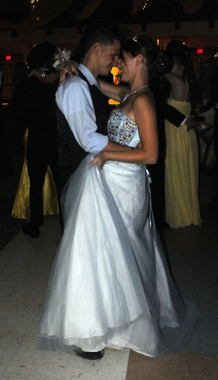 Senior Rebecca Gore attended the Prom with Bayshore High junior Carlos Bigio.