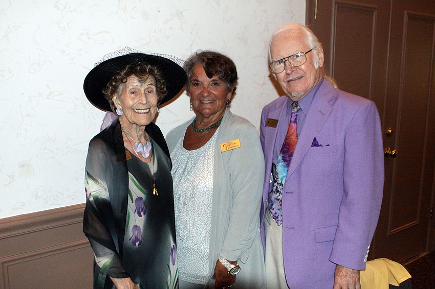 Rhoda Beningson poses with Gudrun and Jorgen Graugaard