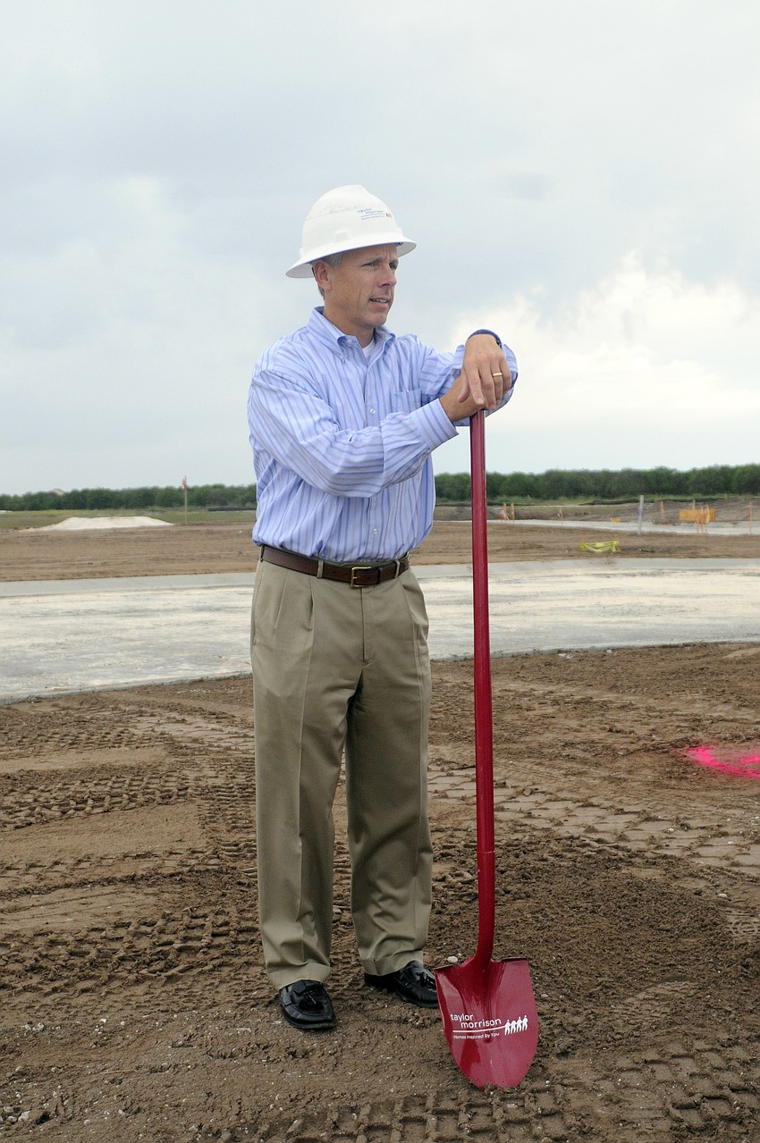 Taylor Morrison West Florida division president Steve Kempton was eager to break ground on the new amenities center.