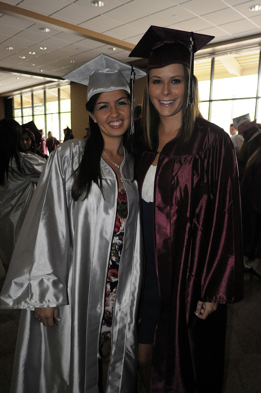 Good friends Karissa Fischer and Kayla Roehr both will be attending the State College of Florida to study radiology.