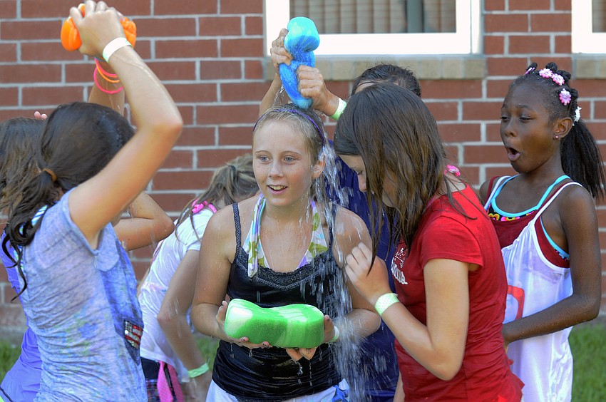 Fifth-graders at Gullett Elementary celebrated the end of the school year with a Water Day June 4.