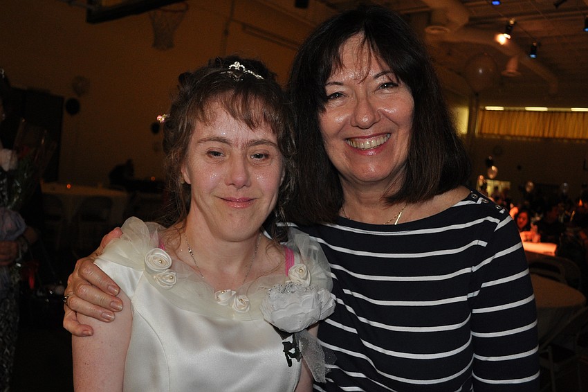 Angela Gischer came with her mom, Debby Zeilman.