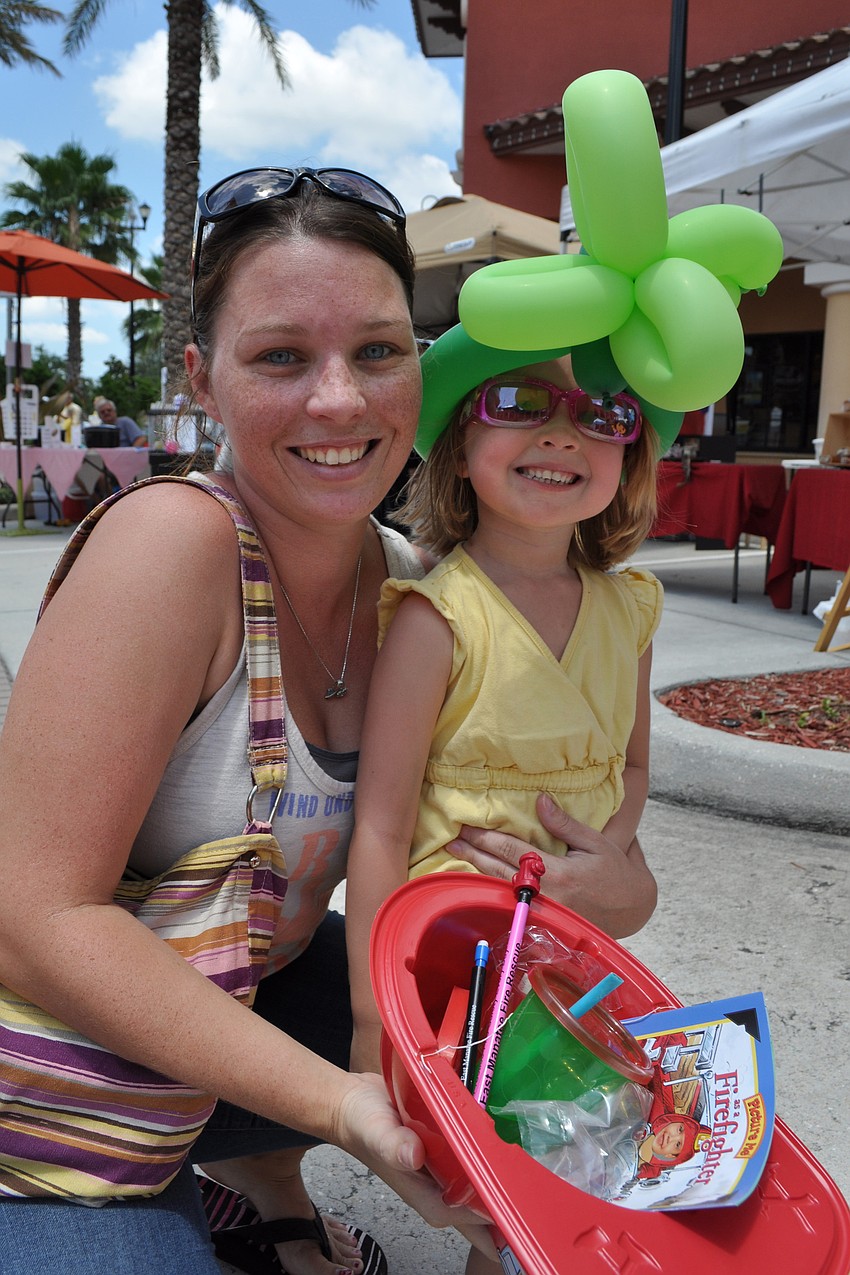 Three-year-old Rylie Panico, right, enjoyed the day with her mom, Jessica.
