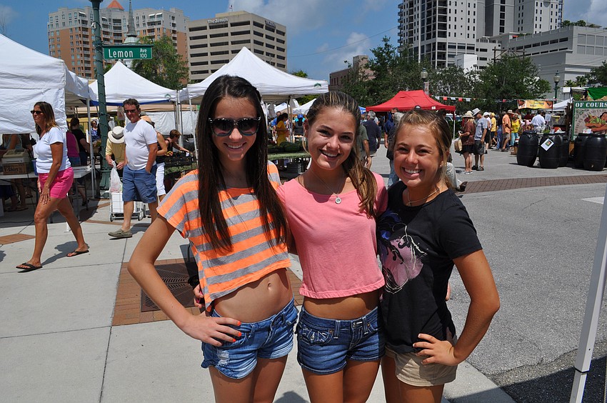 Sydney Fowler with sisters Tea and Katie Hebda