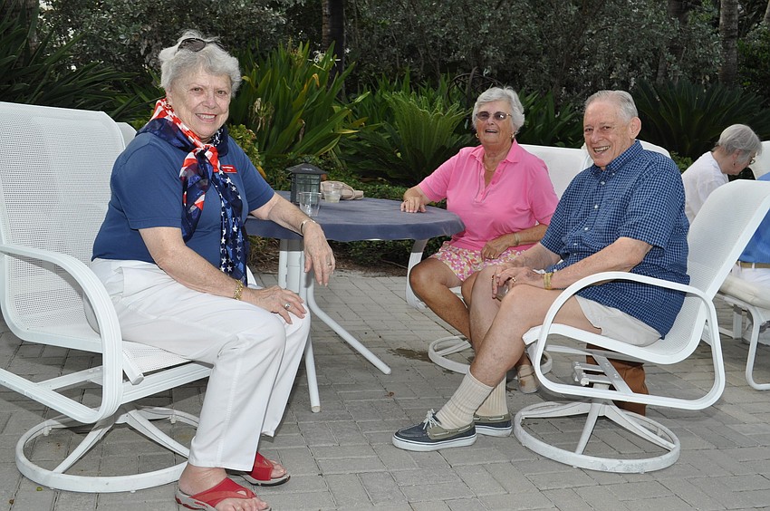 Ann Williams with Bob and June Granger