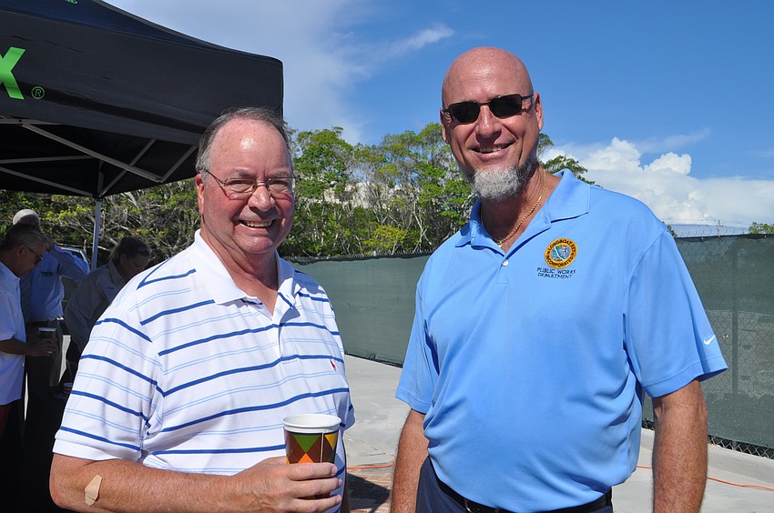 Former Commissioner Randy Clair and Longboat Key Projects Manager James Linkogle