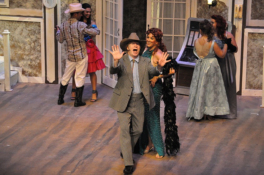 Cara Stangley (Mona Stangley) and Dana Kitson (Senator Wingwoah)