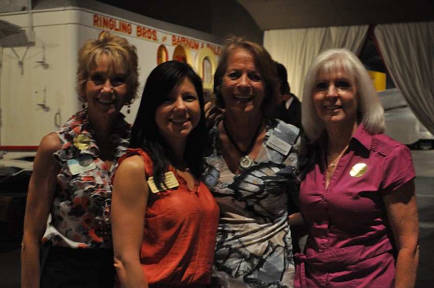 Tyeann Dillon with Help at Home Homecare, Bernadette Gottschalk with Visit Sarasota County, Christina Fraser with the John and Mable Ringling Museum of Art and Debra Fortosis with Elite Family Care