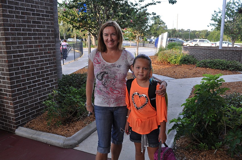 Jana Petrovic and Nicole Petrovic, third grade.