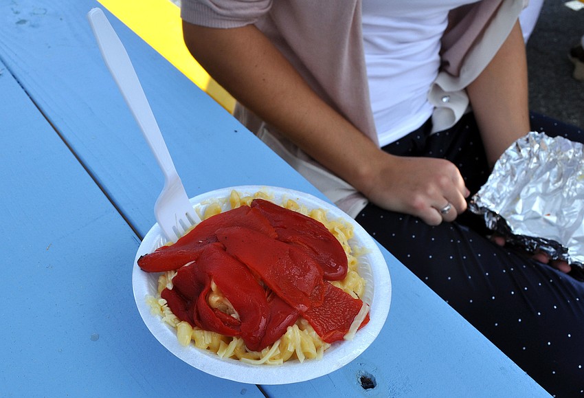 An order of smoked gouda and roasted red pepper
mac nâ€™ cheese from Oâ€™Macalicious.