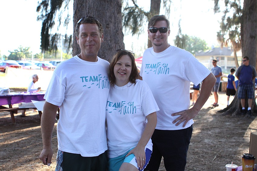 Zeb and Kim McDonough with Jamie Bellemare of Team Faith.