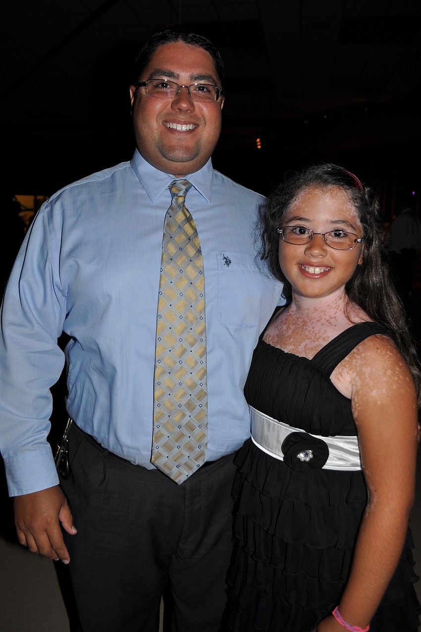 William Vazquez with  his daughter, Gabriella
