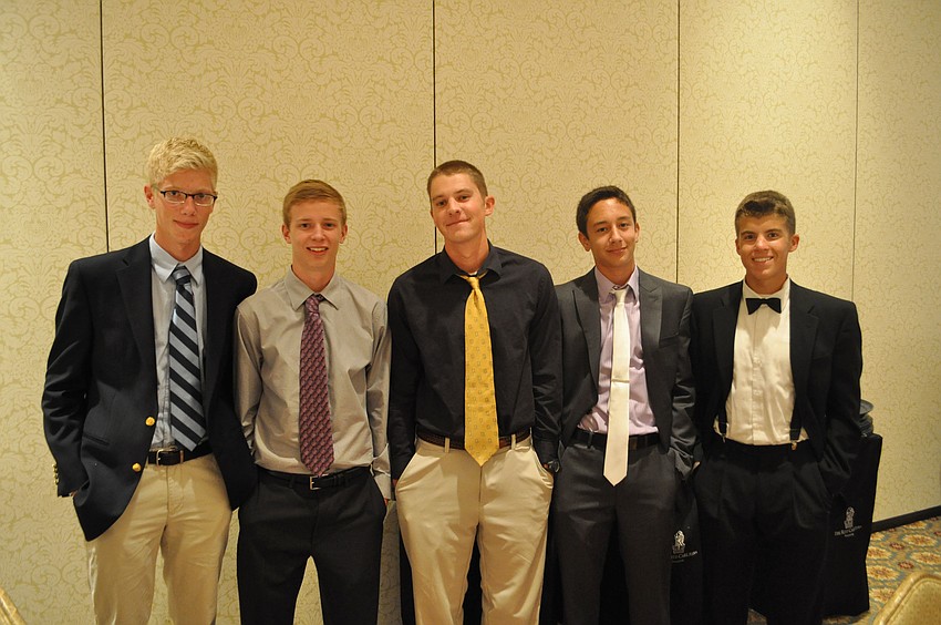 Robert Dykstra, Nick Weibel, John Oravec, Anthony Senseman and Jake Amontree