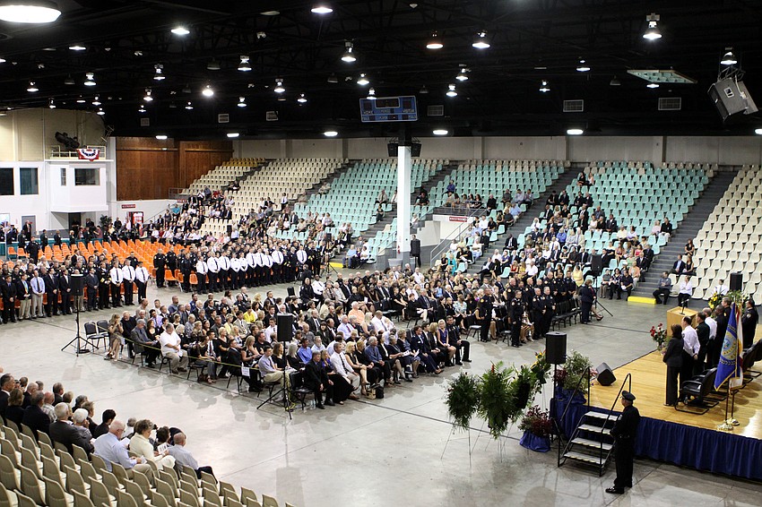 Friends, family members and fellow officers attended Police Chief Albert Hogleâ€™s celebration of life ceremony, Thursday, May 24, at Robarts Arena.