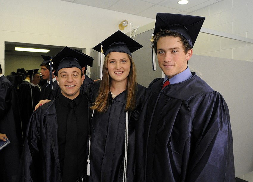 Steven Gilburne, Mara Falahee and Benjamin Harrison are eager to begin the next chapters of their lives.
