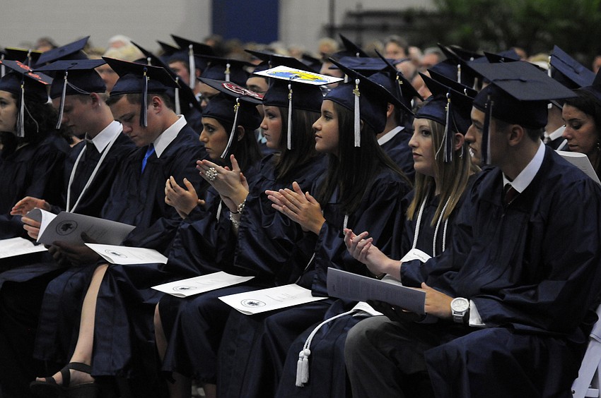 Fifty-six seniors received their diplomas at this yearâ€™s commencement ceremony.