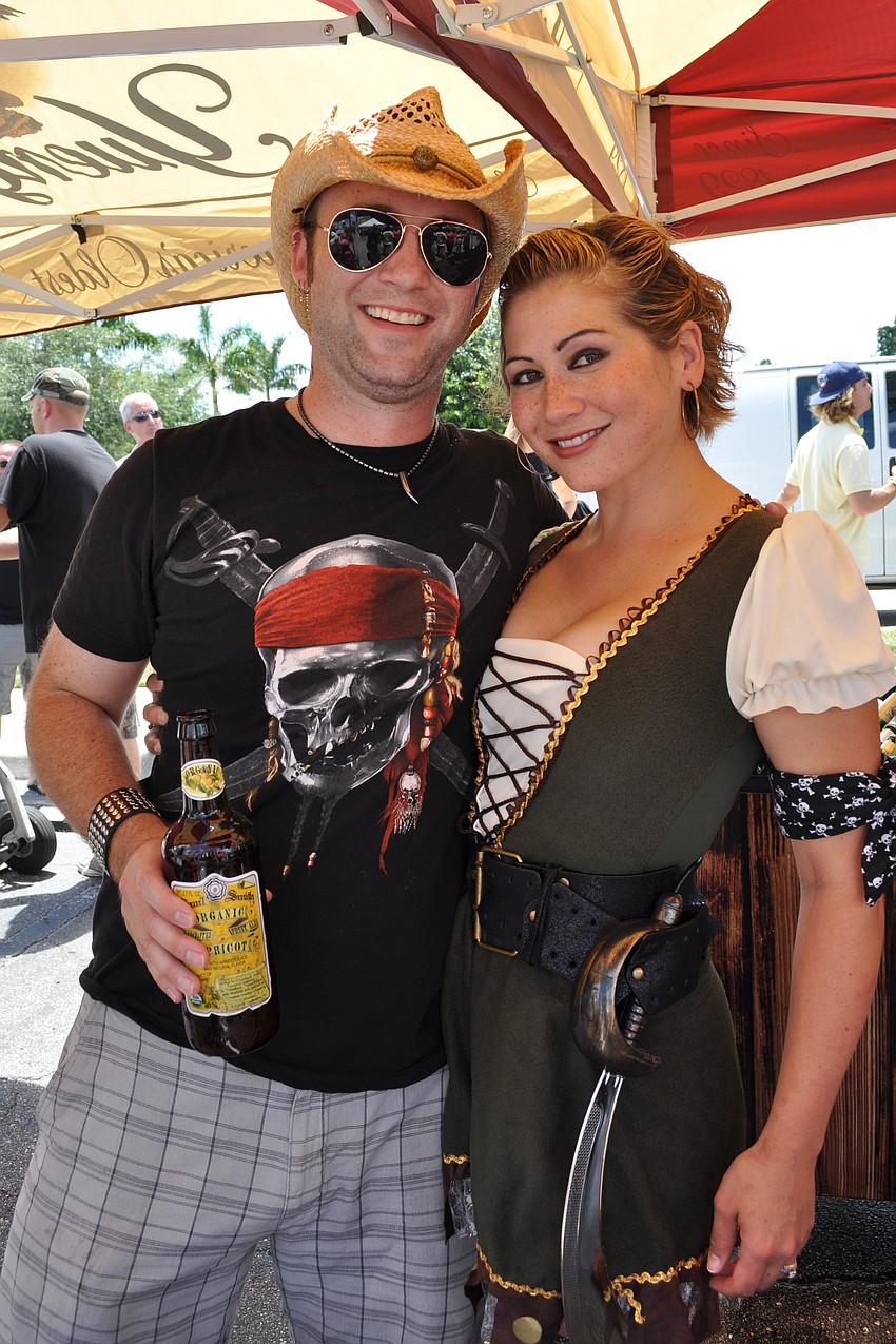 A.D. and Sumalee Lewis poured guests samples.