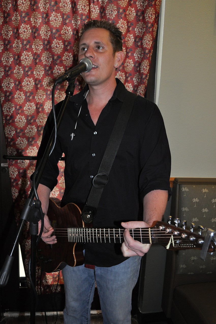 Musician Joel Fisher provided live entertainment.