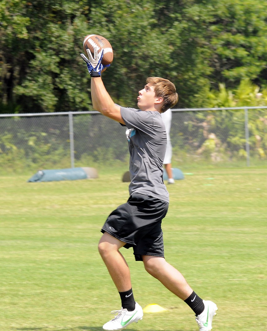 Fourteen-year-old wide receiver Branden Pratt will be a freshman at Lakewood Ranch High this fall.