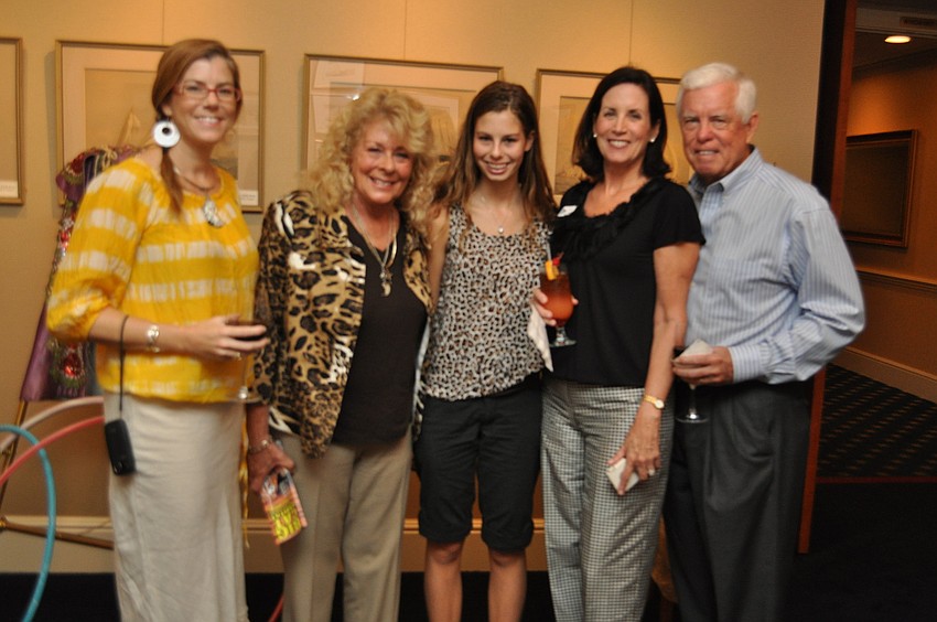 Kim Fry Becking, President and Founder of Big Cat Habitat Kay Rosaire, Isabella Becking, Medora Fry and co-chair of the event Buck Fry