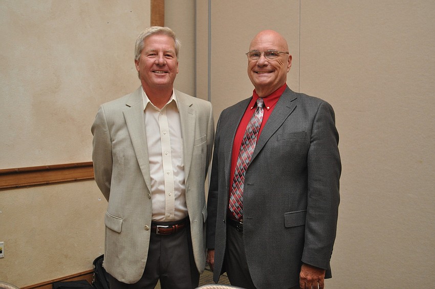 Tom Freiwald provided the projector for the morning and Chairman of the Small Business Council Larry Bierman