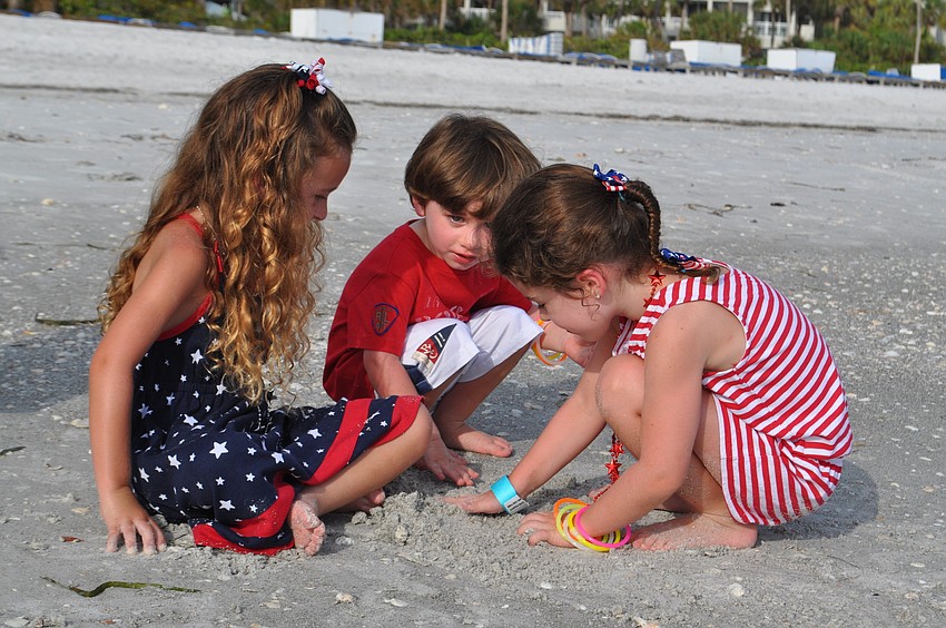Alexa Schwamm, Jackson Brezak and Lilly Brezak