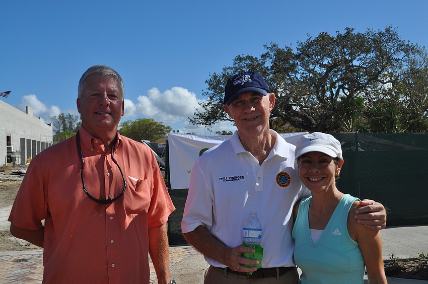 Tom Freiwald with Commissioner Phill Younger and his wife, Fanny
