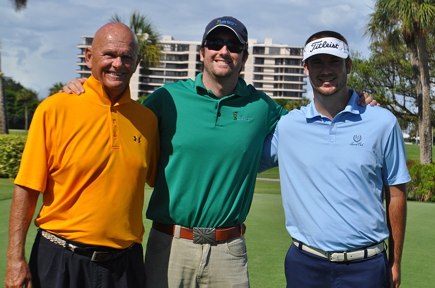 Jerry Cable, Carl Wakely and Chris Kennedy with West Florida Golf Tour