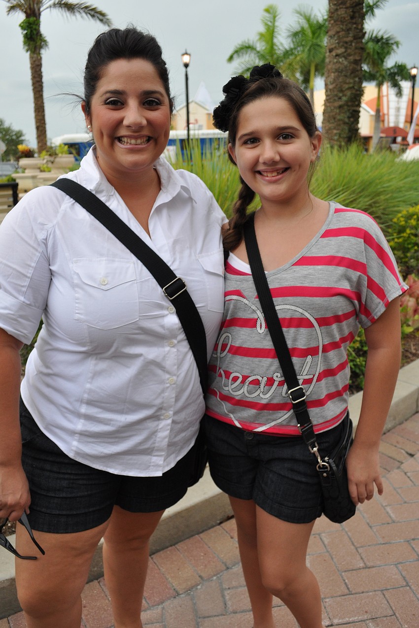 Katie Manetta spent the evening with her niece, Lauren.