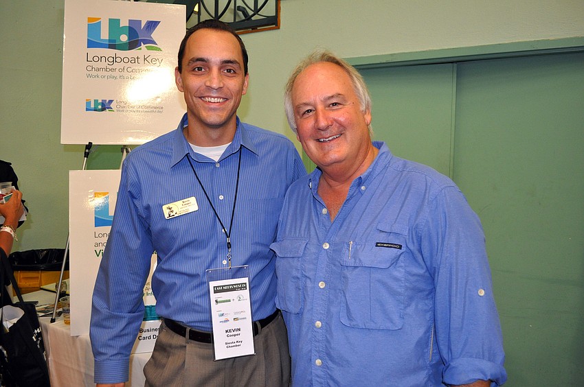 Kevin Cooper and Tom Aposporos representing the keys â€” Siesta and Longboat.