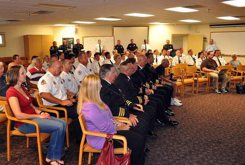 Members of the Sarasota fire department, honor guard and community members attended the Eleven Year Remembrance Ceremony Tuesday, Sept. 11 at Station #2.