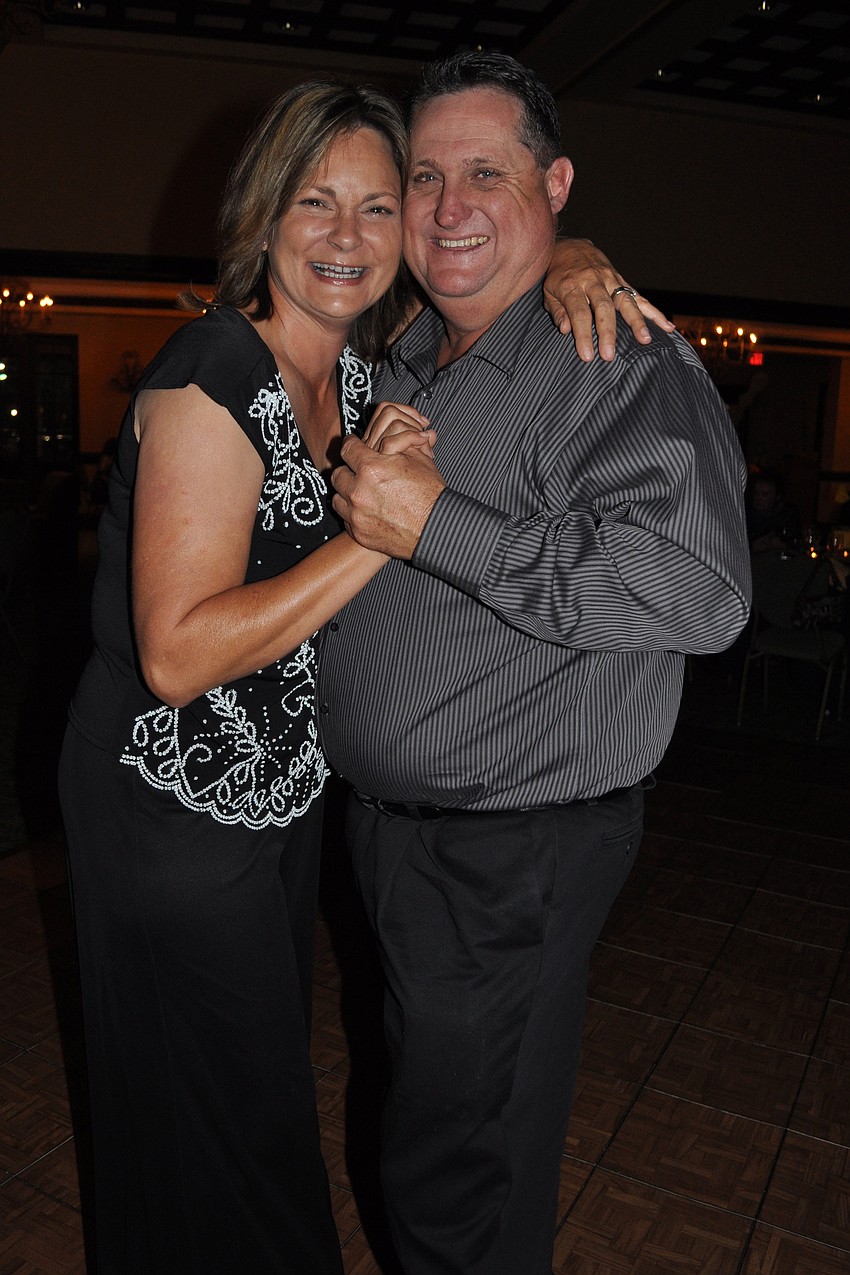 Karen and Jerry Dakin hit the dance floor early.