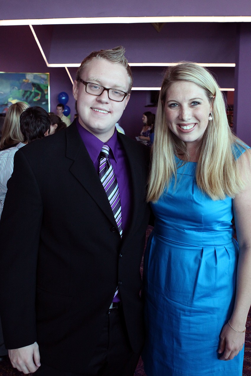 Colin Kleinkopf and CYD alum Tracy Helbing were the MCs for the CYD 16th annual celebration at the Van Wezel.