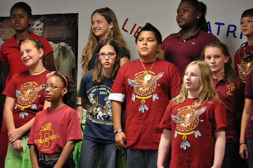 Students perform a variety of cowboy and Native American inspired songs.