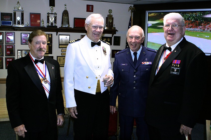 Tom Dineen, John Rogge, Ch. Col. John Krozser and James J. Schoenefeld