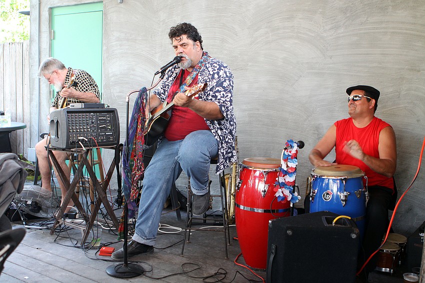 The Koko Ray Trio provided music throughout the evening at Mar Vista.