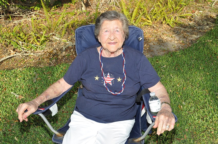 Jeanette Schoener has been coming to the Longboat Key Freedom Fest parade for 38 years