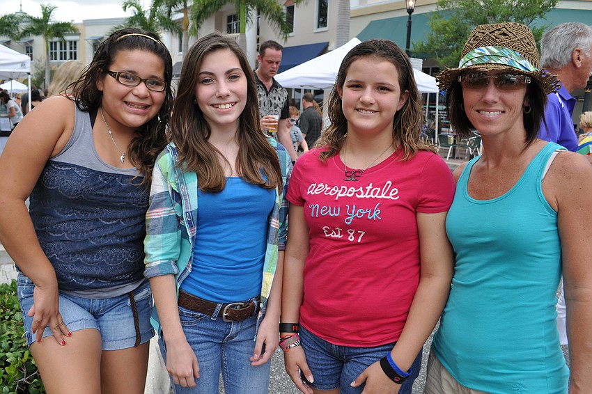 Daisy Guel, Abby Holden, Sydney Allan and Wendy Holden enjoyed the night out.