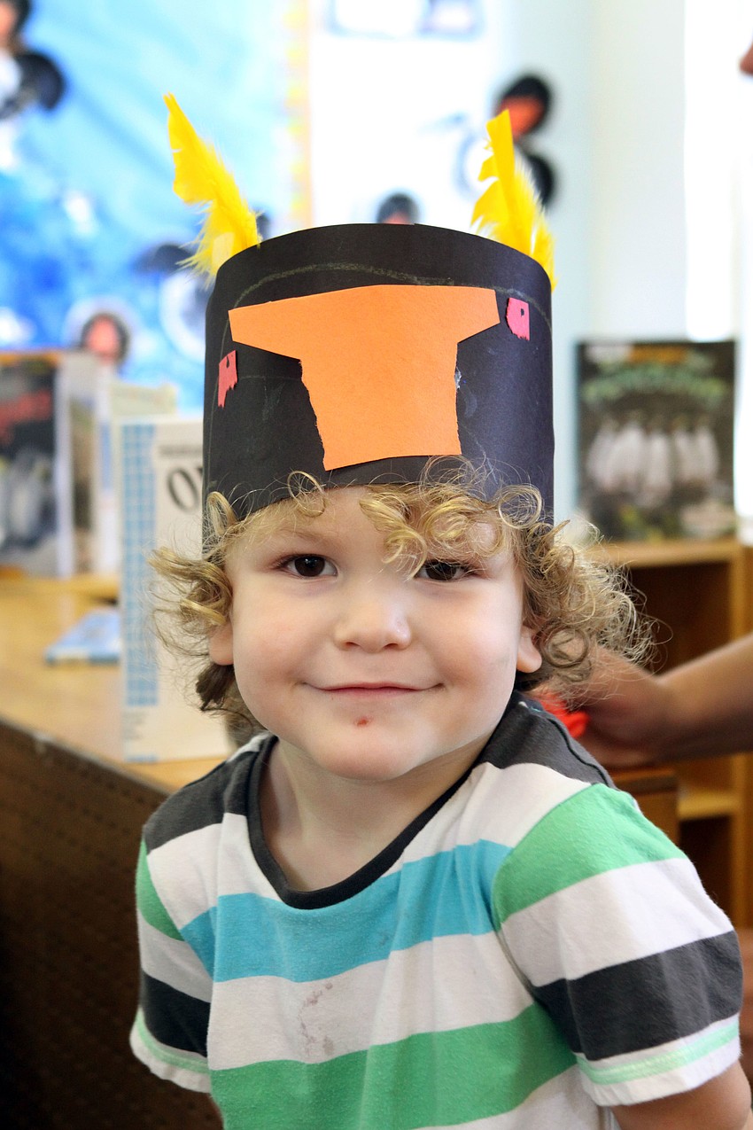 Santiago Orbegoso, 3, in his Macaroni penguin hat.