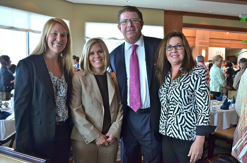 Sarah Lodge and Christine Hicks with Richard and Janet Smalley