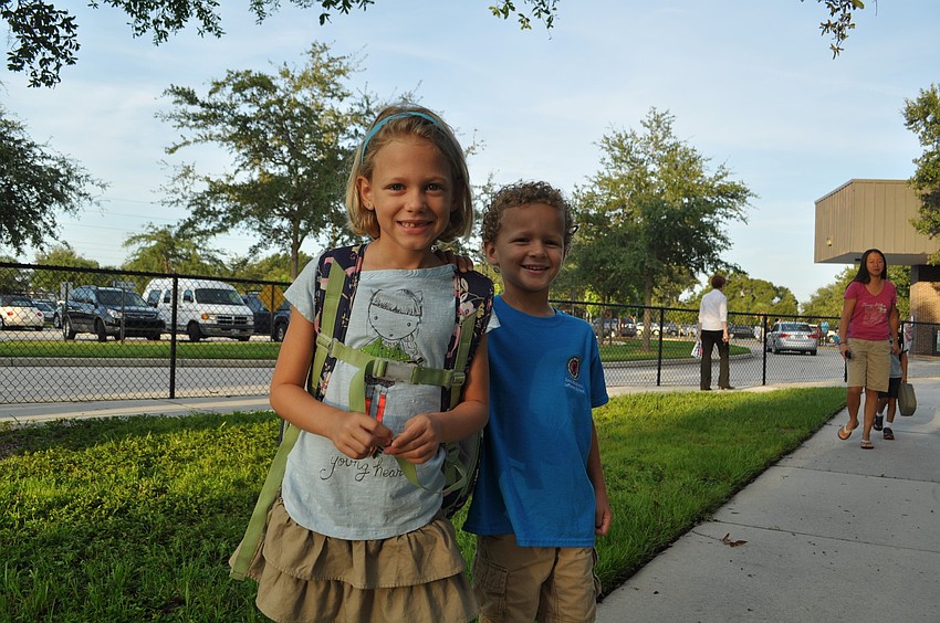 Molly Ryan, second grade, and Will Ryan, kindergarten