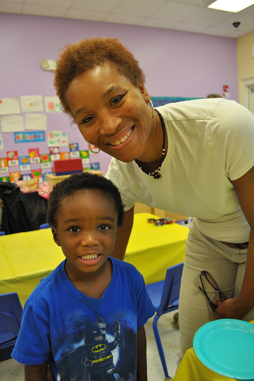 Christian Lewis spent the morning with grandmother, Jocelyn Nixon.