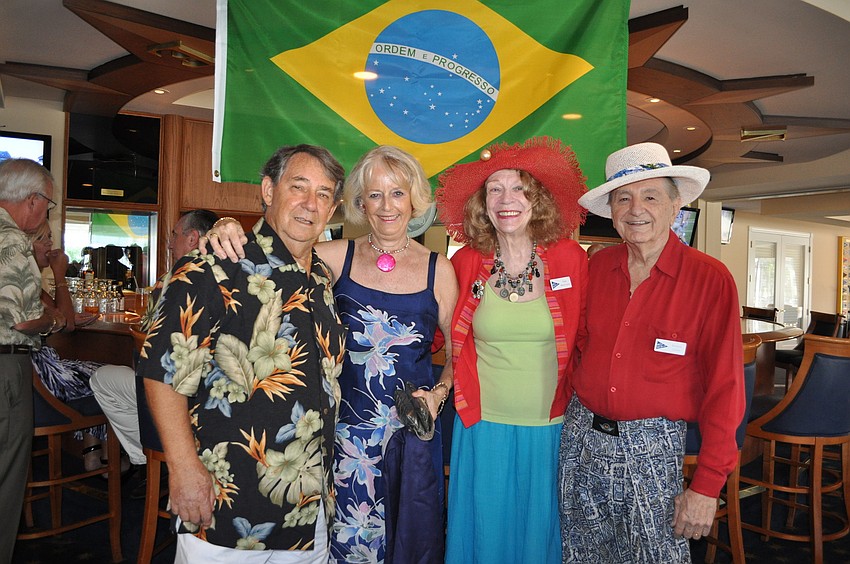 Jacques and Marlene de Vazeille with Diane Martin-Gaillet and Bernard Gaillet