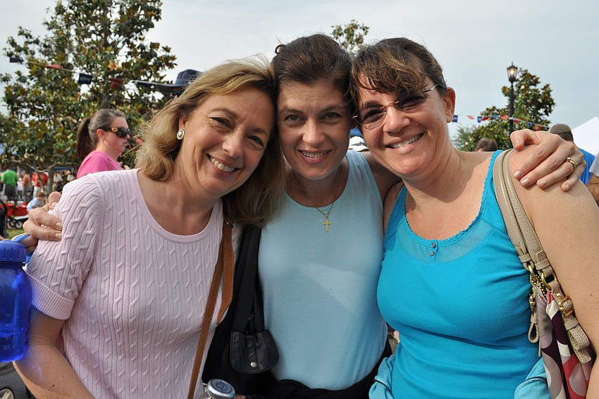 Cindy Cochrum, Debbie Pederson and Lisa Dunlap enjoyed the day together.