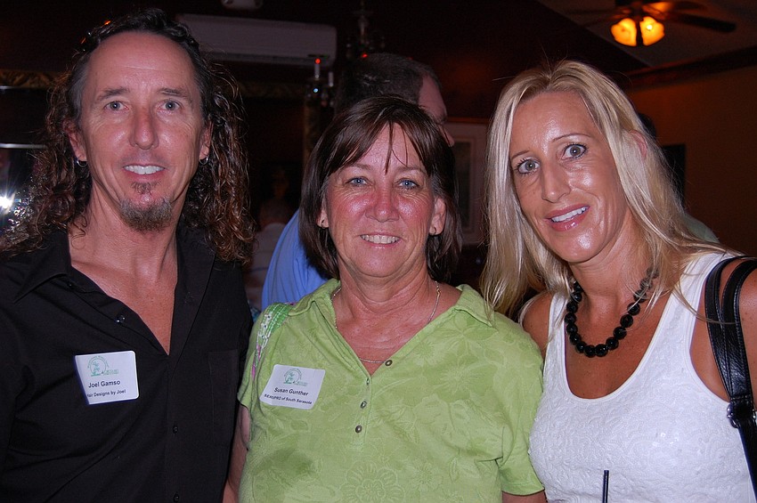 Joel Gamso, Hair Designs by Joel; Susan Gunther, SERVPRO of South Sarasota; Cindy Bruce, Proforma