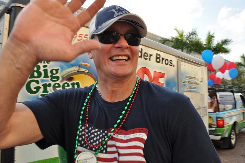 Parade co-founder John Breiner waved to the crowd.