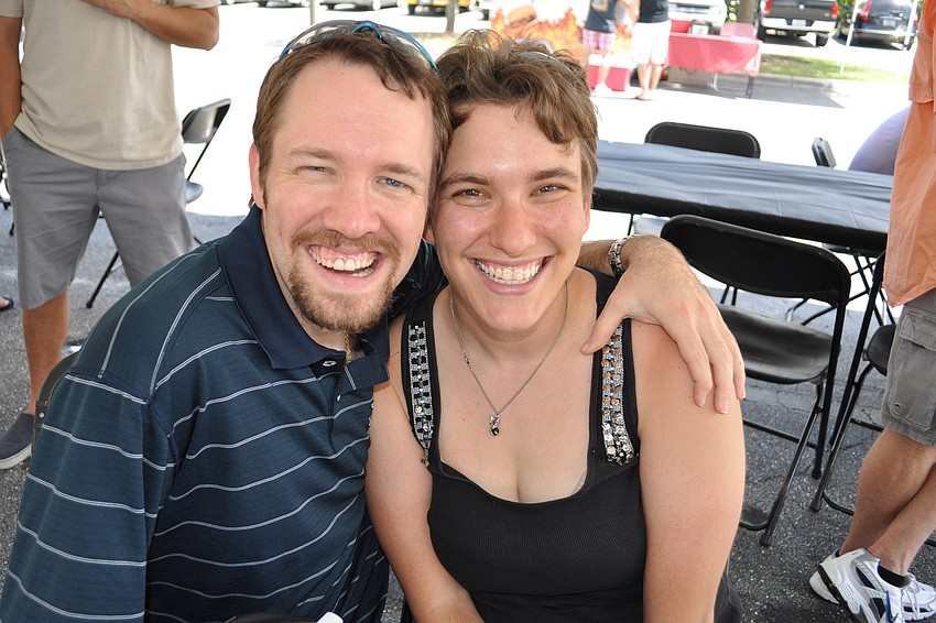 Tom Pokorny and Rachel Eichen came down from Tampa for the day.