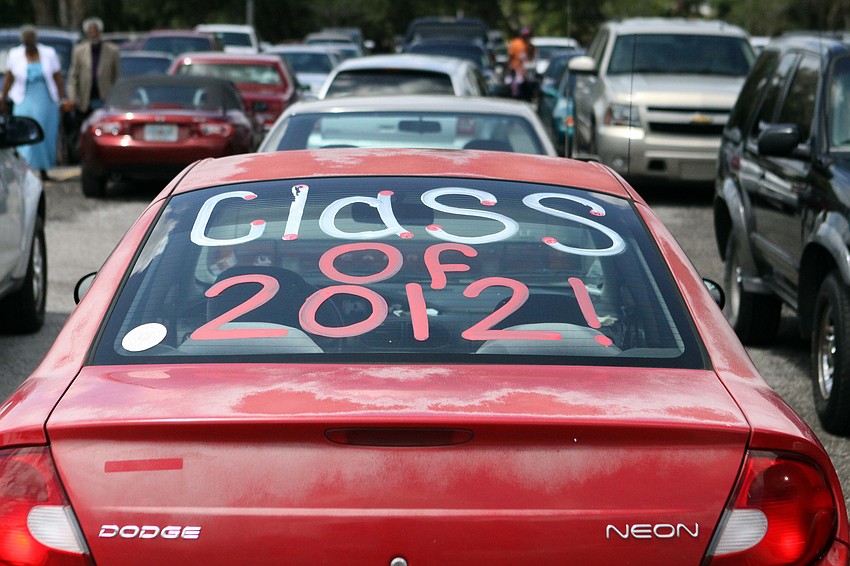 A car in the Robarts parking lot had â€œClass of 2012â€ painted on the back window.