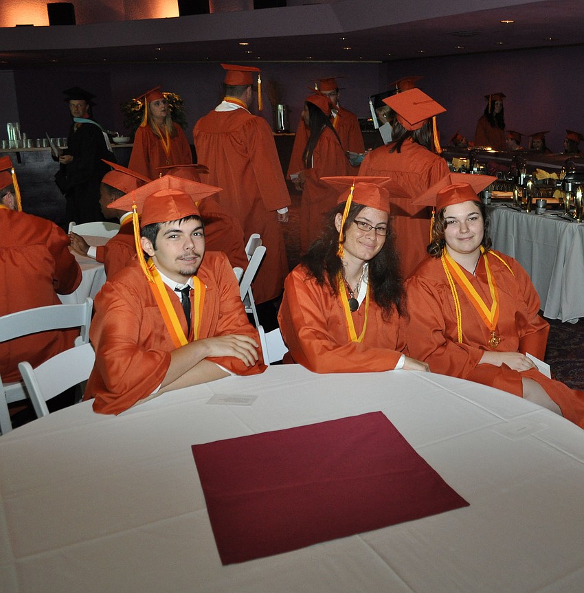 Brendan Lebrun, Rache Wariner and Sarah McKenrick